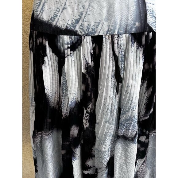 Katharine Kidd NWT $325 silk pleat skirt Size 10 high waist fairy Goth Whimsy - Picture 3 of 9